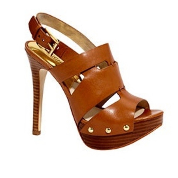 Brown High Heel Sandals - Picture 1 of 7